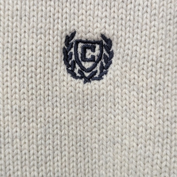 Chaps medium crewneck sweater in cream - Picture 4 of 10